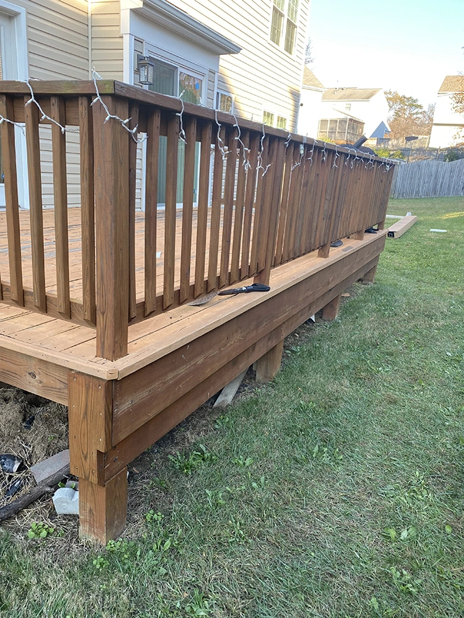 Before Deck Refacing Ellicott City MD 1