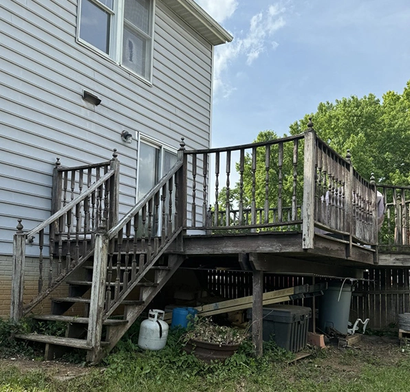 Value Remodeling Deck Refacing Before Ellicott City Maryland 2